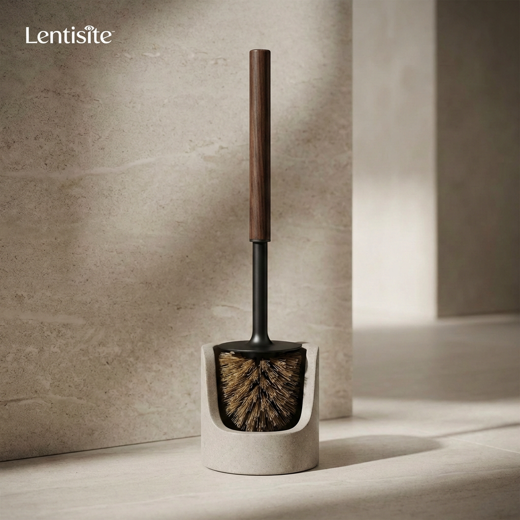 Lentisite™ StoneNest Toilet Brush Set